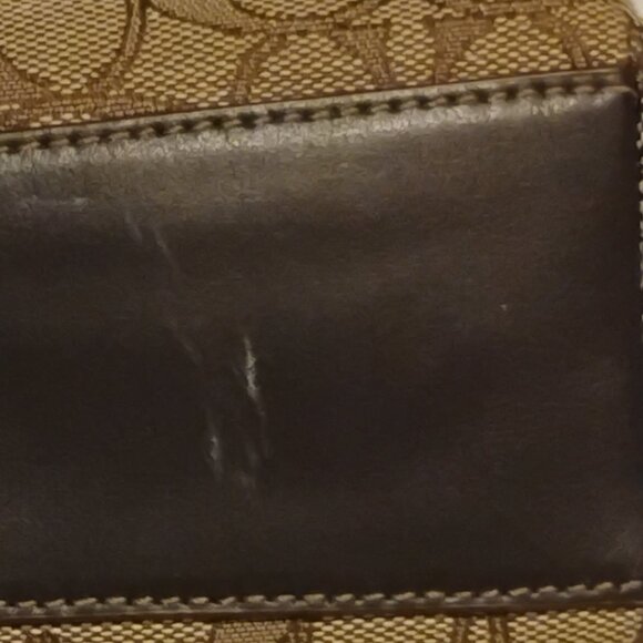 Coach Khaki Brown Kelsey Signature Jacquard Small Satchel Crossbody Bag No Strap - Picture 11 of 11